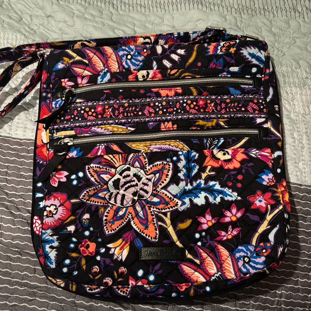 Vera Bradley crossbody bag, floral animal print.
